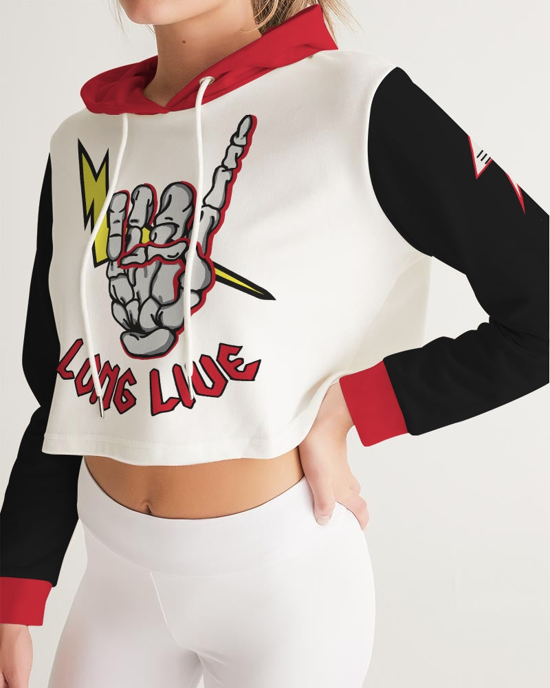 LONG LIVE THE THUNDER - Women's Cropped Hoodie