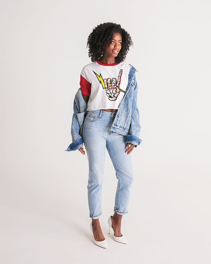 LONG LIVE THE THUNDER - Women's Premium Cropped Tee