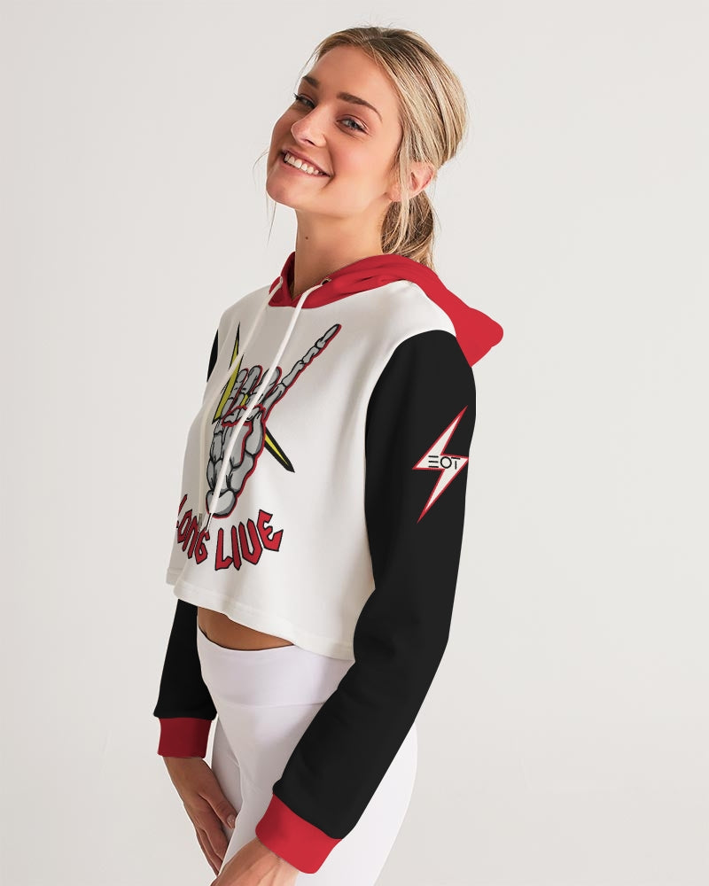 LONG LIVE THE THUNDER - Women's Cropped Hoodie