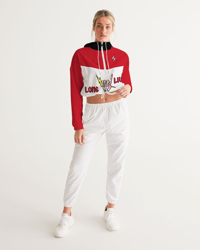 LONG LIVE THE THUNDER - Women's Cropped Windbreaker