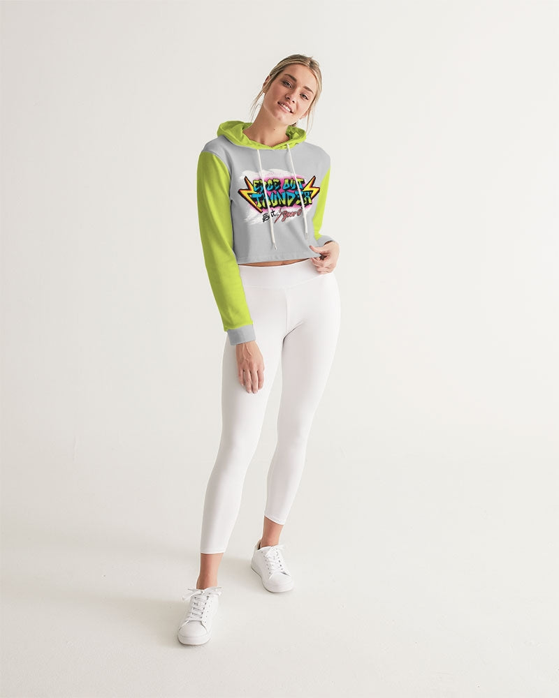 FRESH THUNDER - Women's Cropped Hoodie