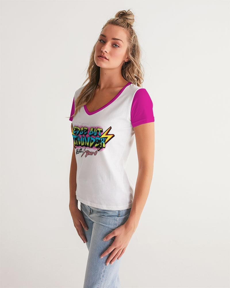 FRESH THUNDER - Women's V-Neck Tee