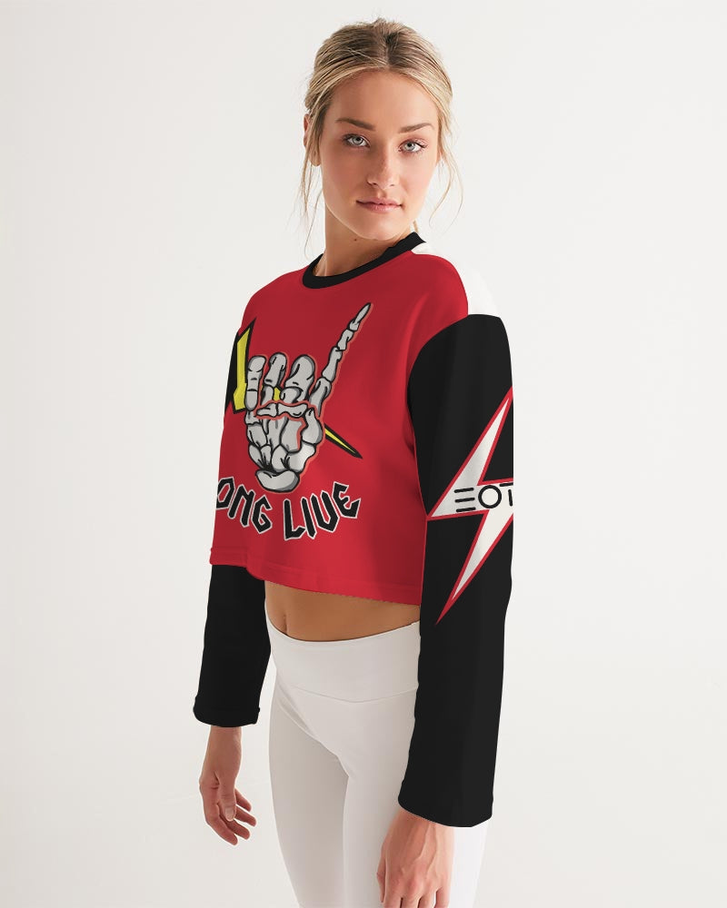 LONG LIVE THE THUNDER - Women's Cropped Sweatshirt