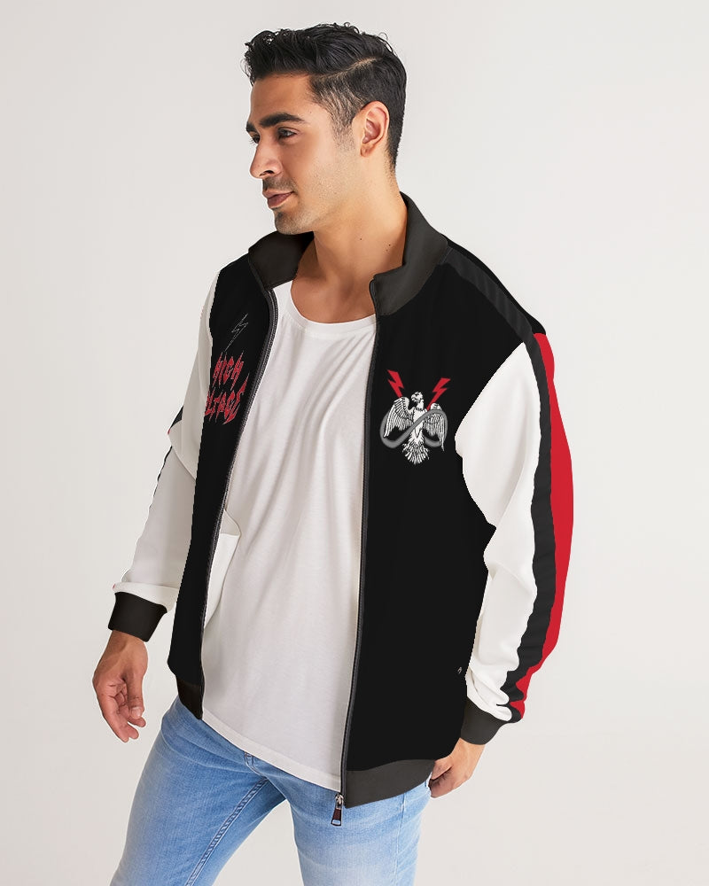 THUNDERBIRD - Men's Stripe-Sleeve Track Jacket