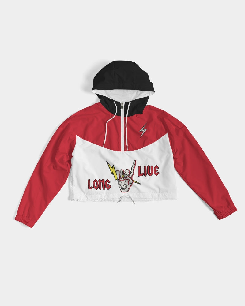 LONG LIVE THE THUNDER - Women's Cropped Windbreaker