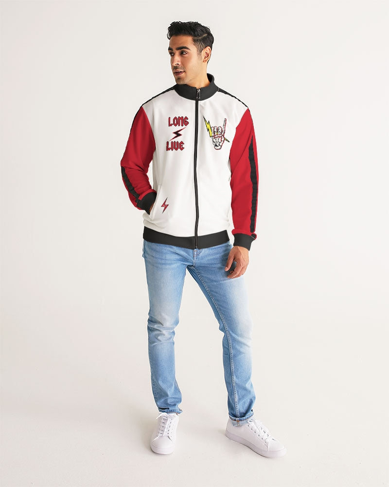 LONG LIVE THE THUNDER - Men's Stripe-Sleeve Track Jacket
