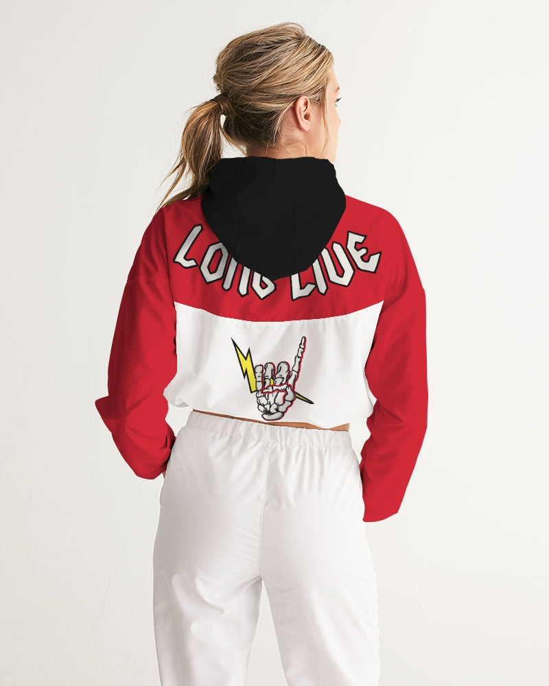 LONG LIVE THE THUNDER - Women's Cropped Windbreaker