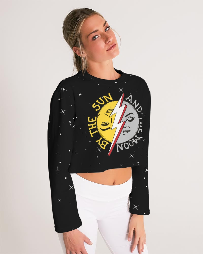 COSMIC THUNDER - Women's Cropped Sweatshirt