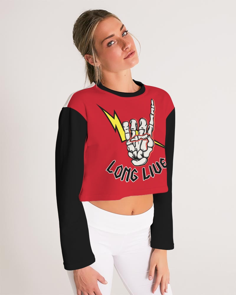 LONG LIVE THE THUNDER - Women's Cropped Sweatshirt