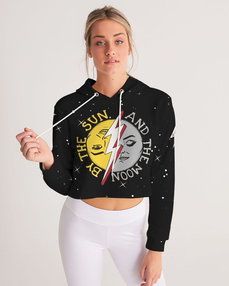 COSMIC THUNDER - Women's Cropped Hoodie