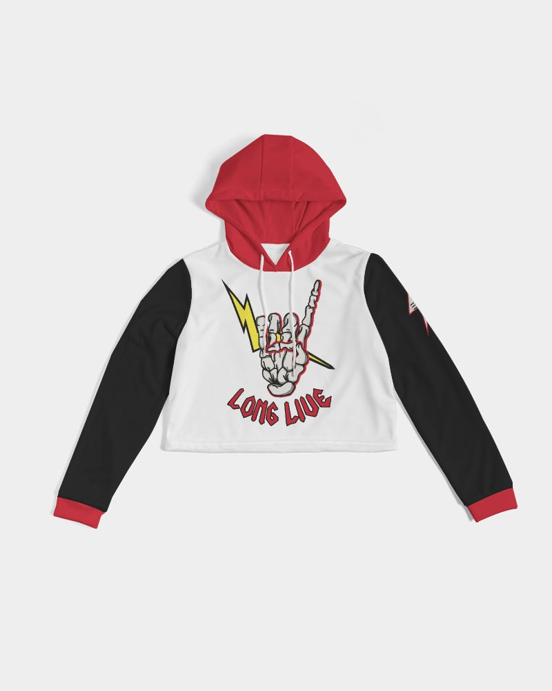 LONG LIVE THE THUNDER - Women's Cropped Hoodie