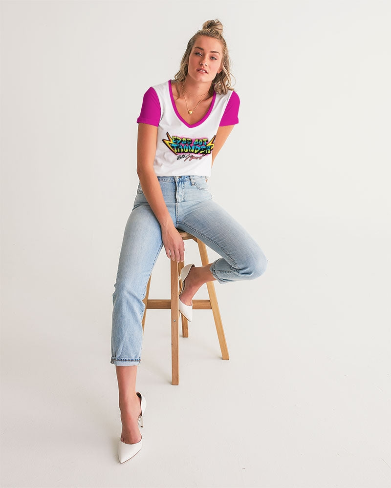 FRESH THUNDER - Women's V-Neck Tee