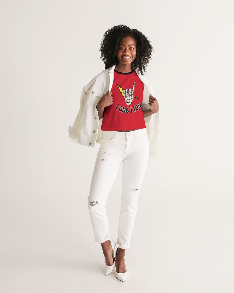 LONG LIVE THE THUNDER - Women's Cropped Tank