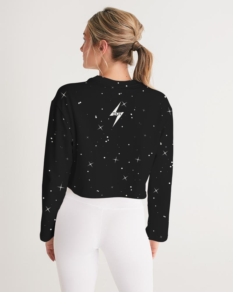 COSMIC THUNDER - Women's Cropped Sweatshirt