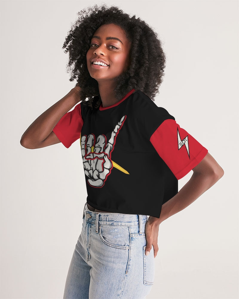 LONG LIVE THE THUNDER - Women's Premium Cropped Tee