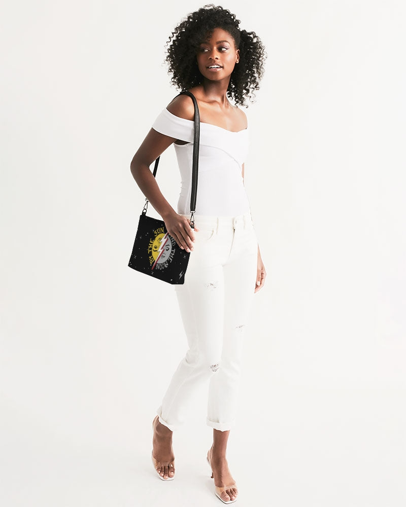 COSMIC THUNDER - Vegan Leather Daily Zip Pouch