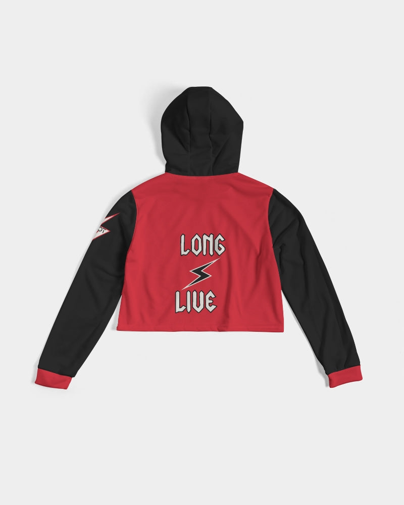 LONG LIVE THE THUNDER - Women's Cropped Hoodie