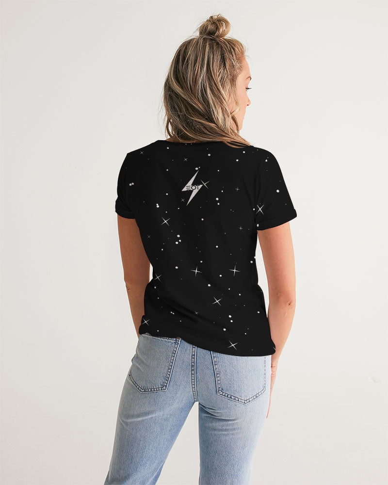 COSMIC THUNDER - Women's V-Neck Tee
