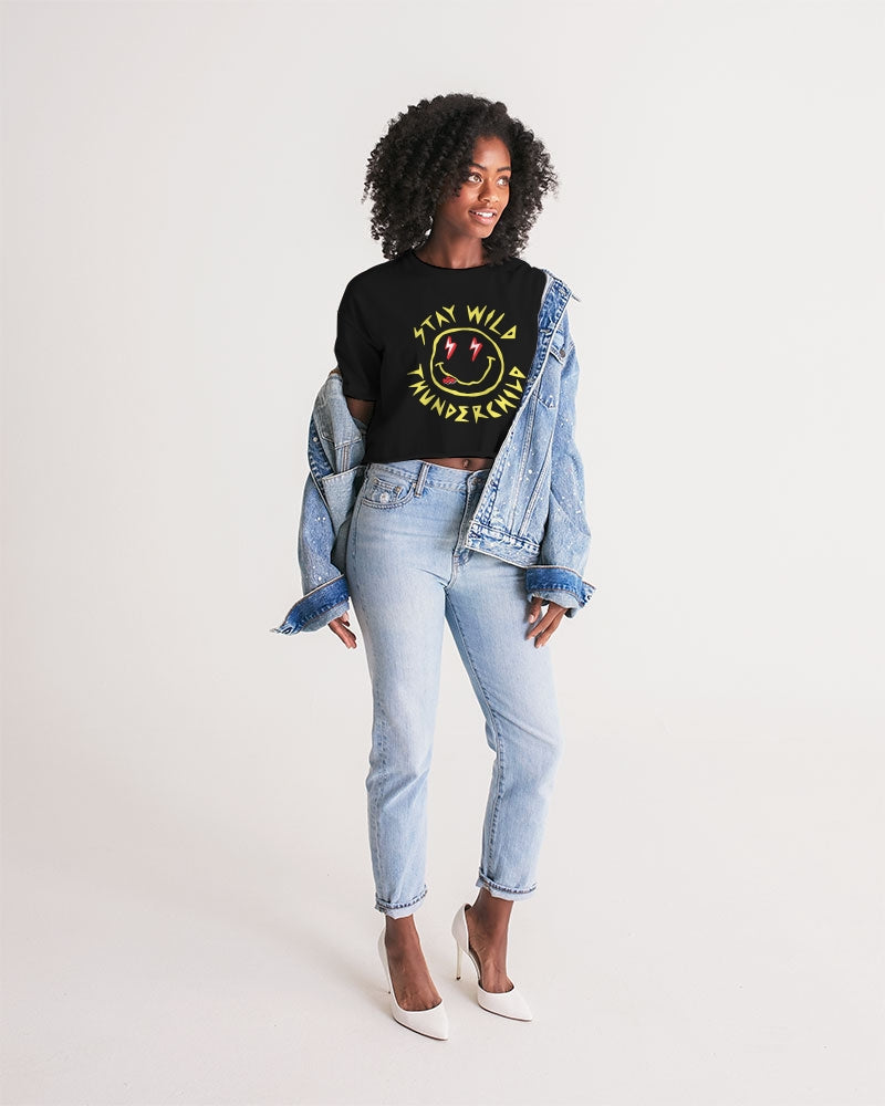 THUNDERCHILD - Women's Premium Cropped Tee