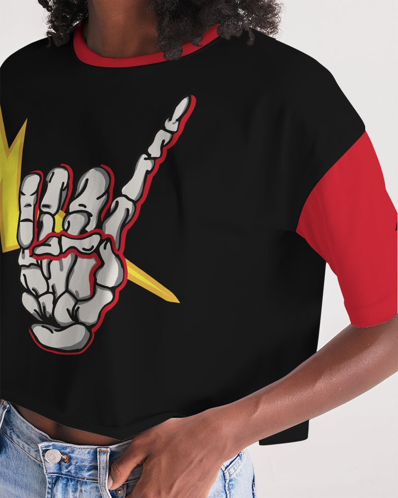 LONG LIVE THE THUNDER - Women's Premium Cropped Tee