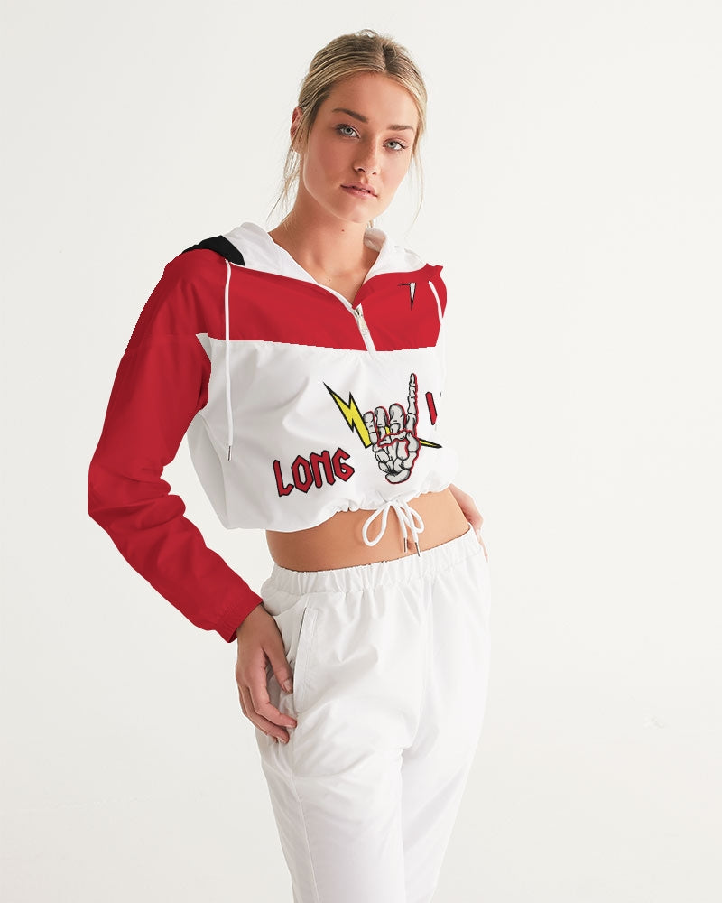 LONG LIVE THE THUNDER - Women's Cropped Windbreaker