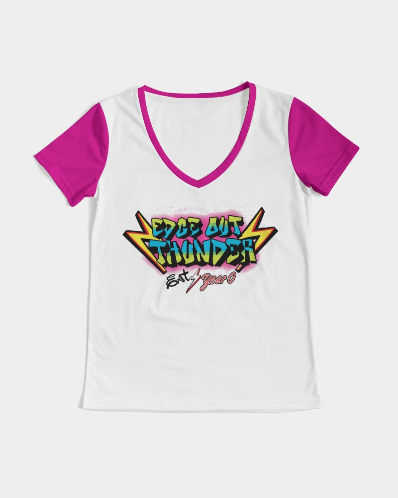 FRESH THUNDER - Women's V-Neck Tee