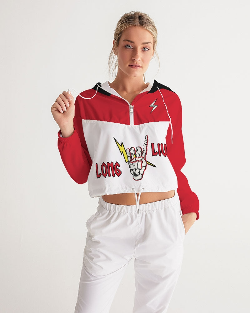 LONG LIVE THE THUNDER - Women's Cropped Windbreaker