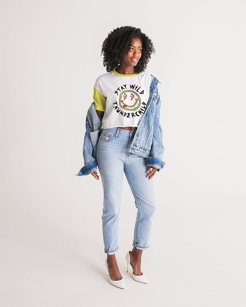 THUNDERCHILD - Women's Premium Cropped Tee