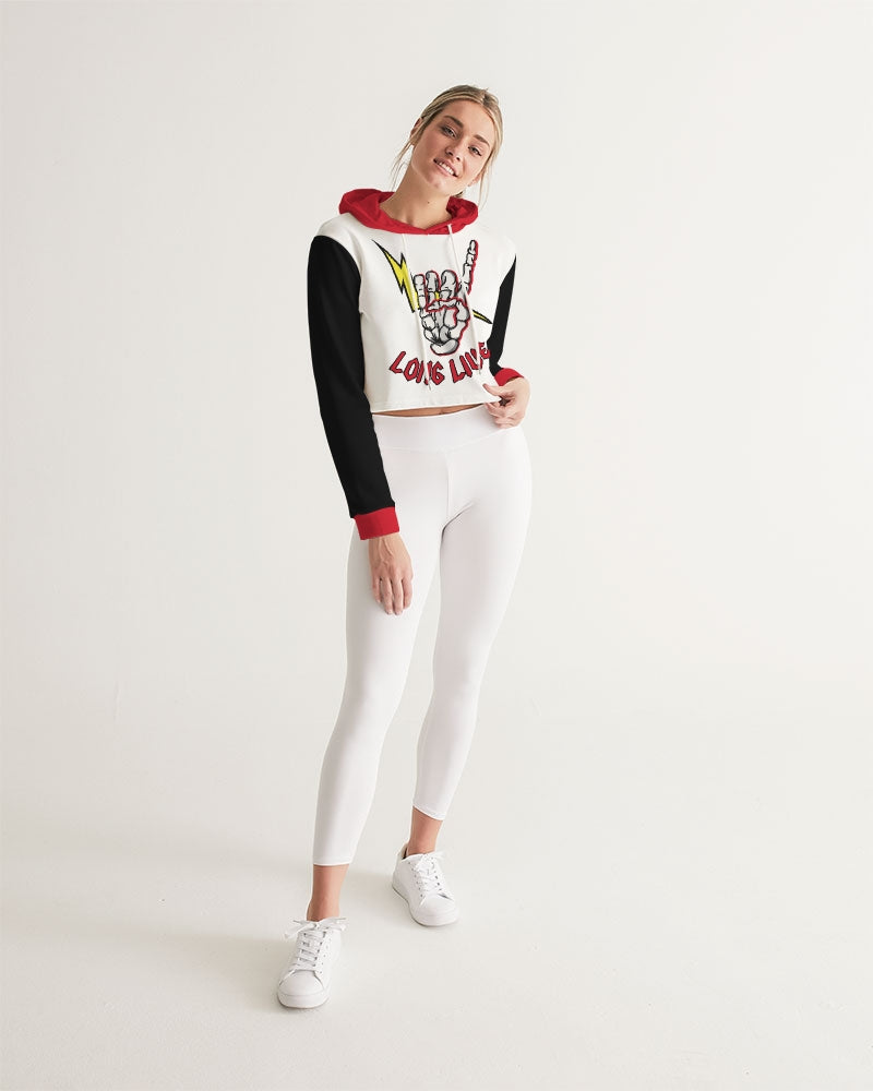 LONG LIVE THE THUNDER - Women's Cropped Hoodie