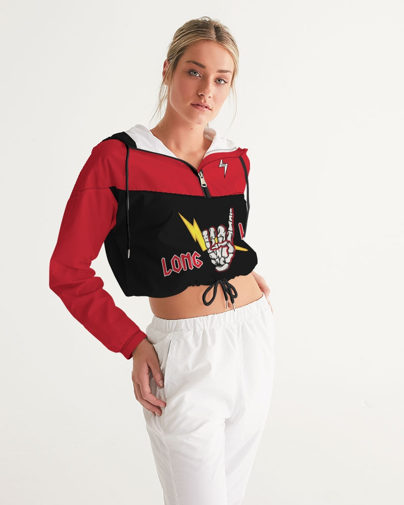 LONG LIVE THE THUNDER - Women's Cropped Windbreaker