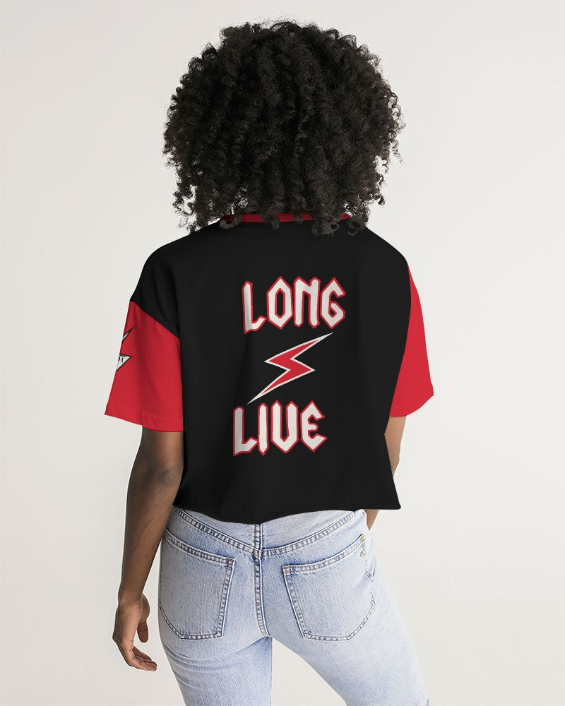 LONG LIVE THE THUNDER - Women's Premium Cropped Tee