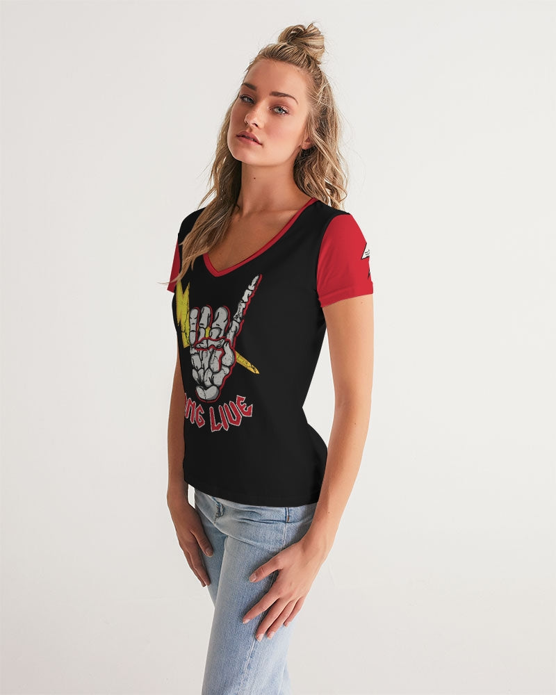 LONG LIVE THE THUNDER - Women's V-Neck Tee