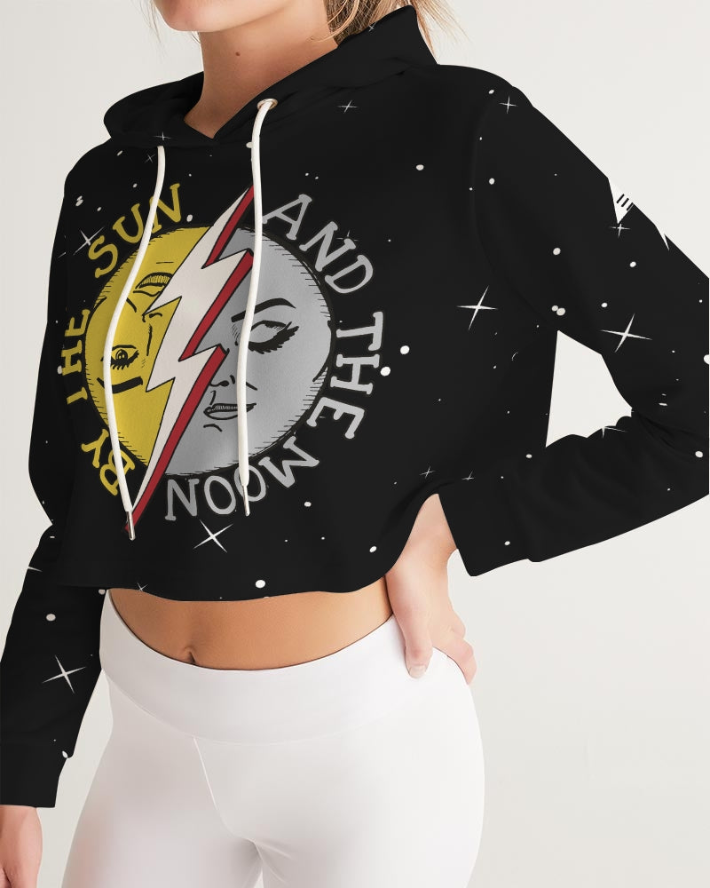 COSMIC THUNDER - Women's Cropped Hoodie