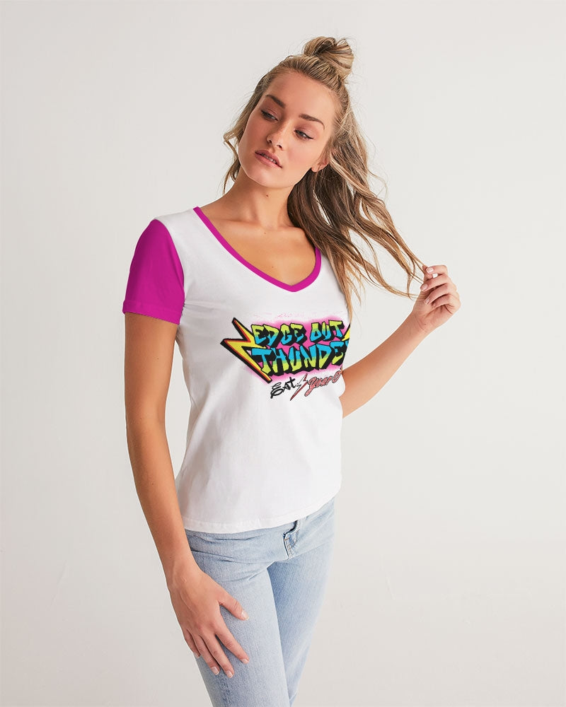 FRESH THUNDER - Women's V-Neck Tee