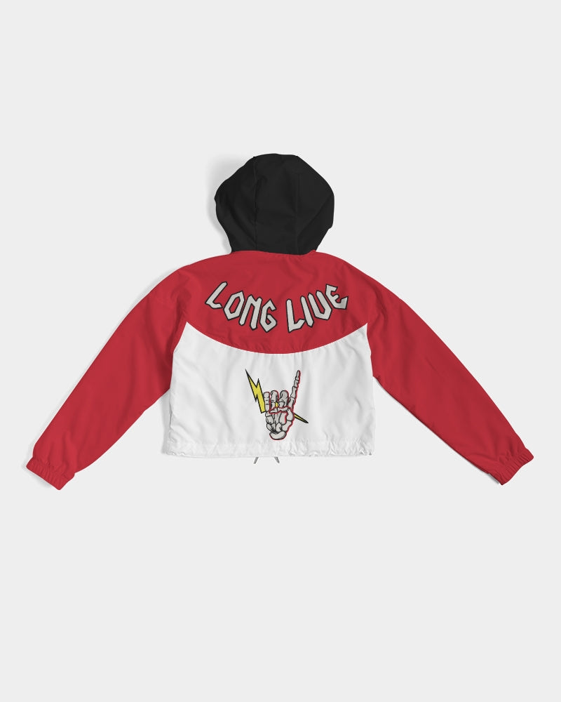 LONG LIVE THE THUNDER - Women's Cropped Windbreaker