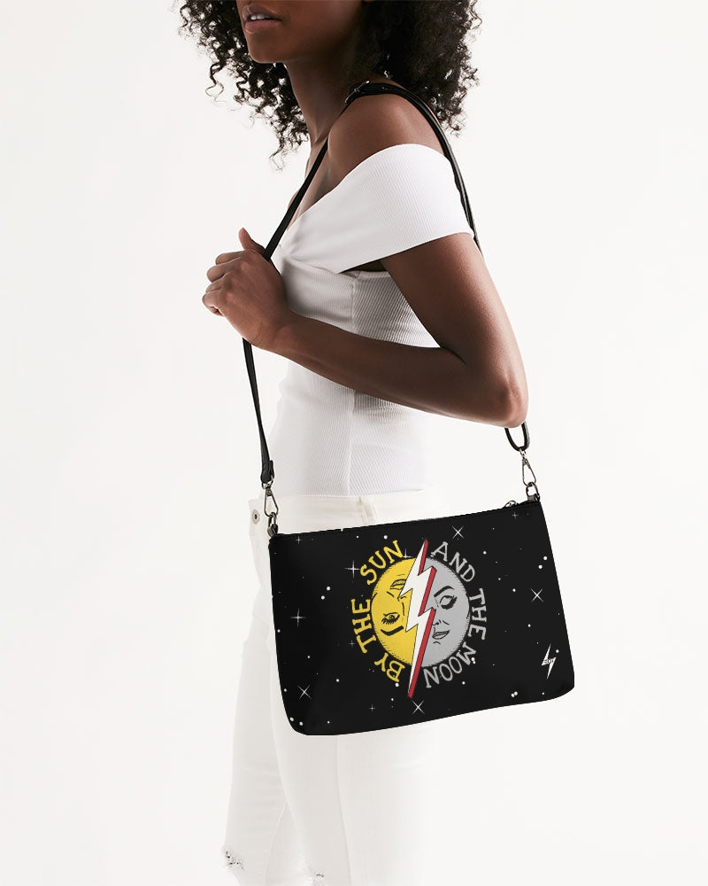 COSMIC THUNDER - Vegan Leather Daily Zip Pouch