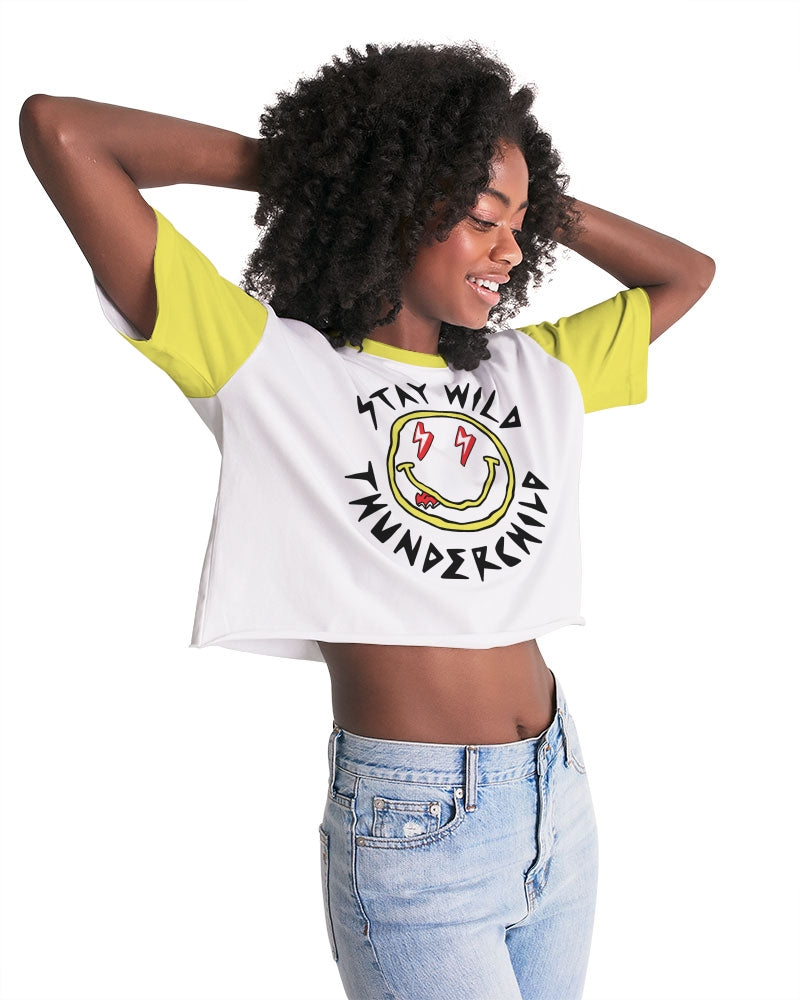 THUNDERCHILD - Women's Premium Cropped Tee