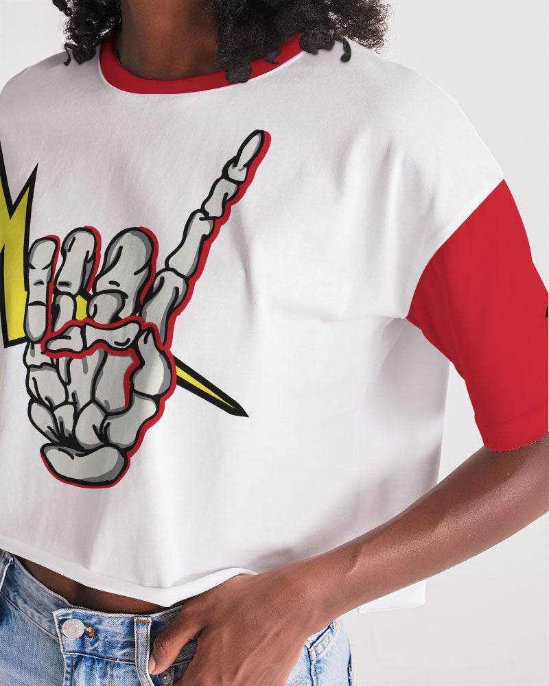 LONG LIVE THE THUNDER - Women's Premium Cropped Tee
