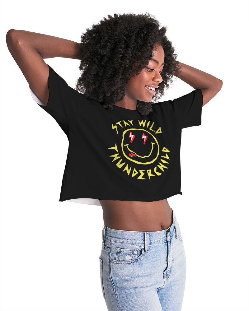 THUNDERCHILD - Women's Premium Cropped Tee