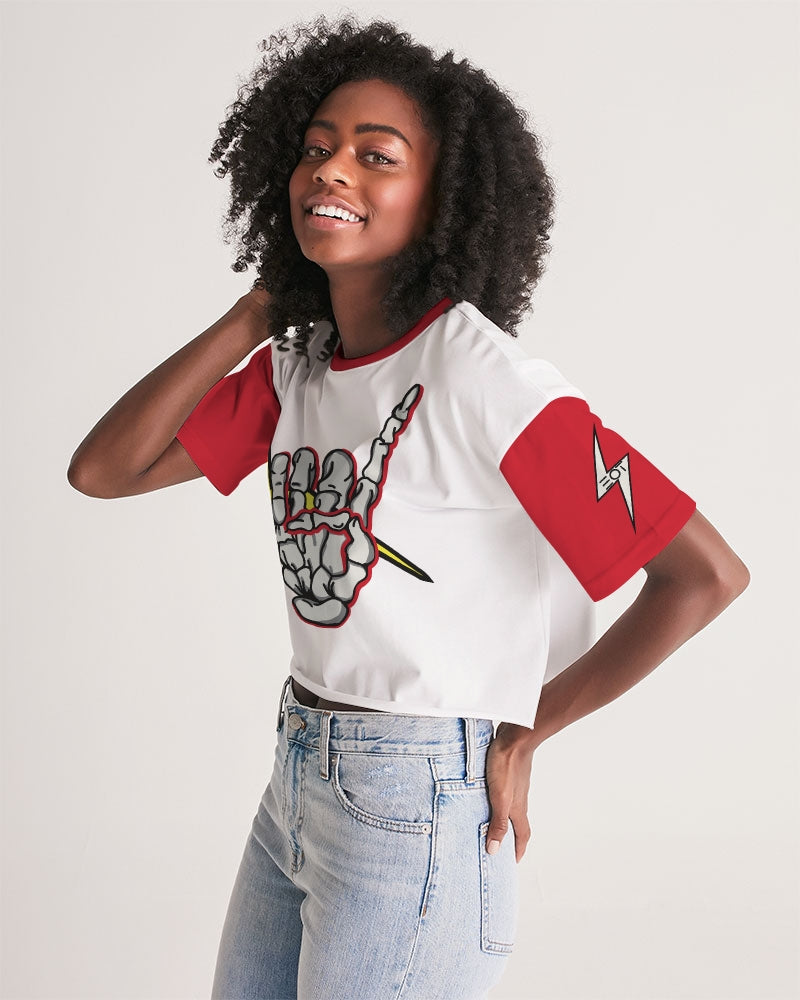 LONG LIVE THE THUNDER - Women's Premium Cropped Tee