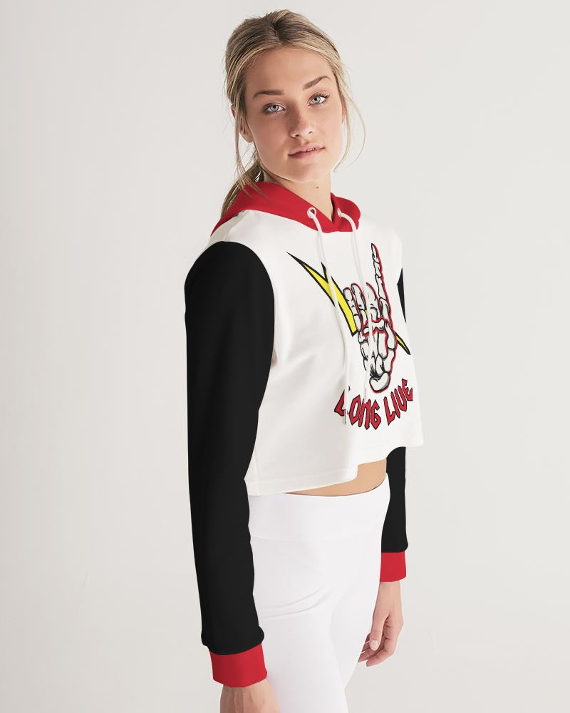 LONG LIVE THE THUNDER - Women's Cropped Hoodie