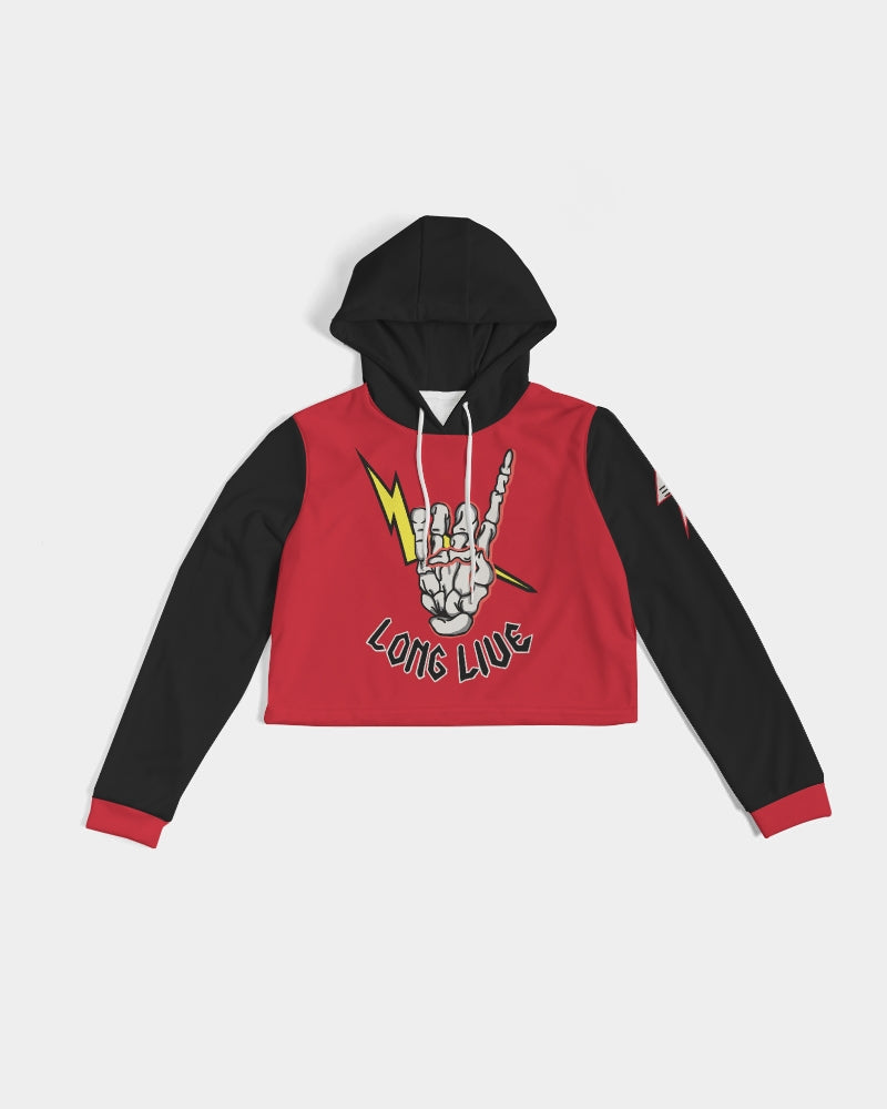 LONG LIVE THE THUNDER - Women's Cropped Hoodie