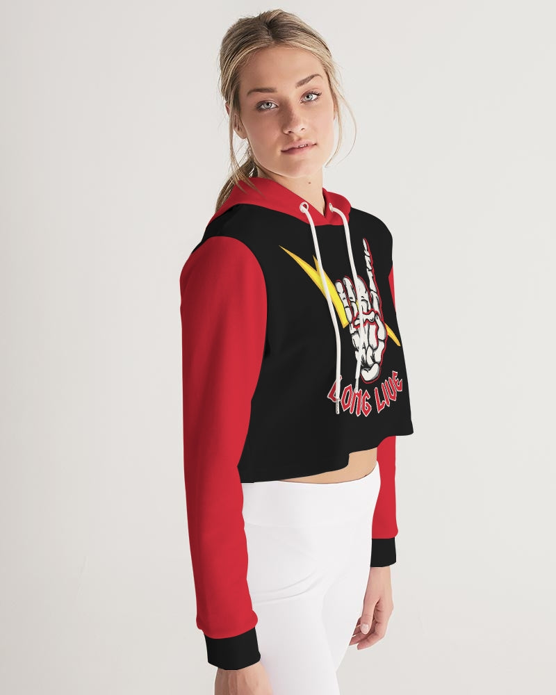 LONG LIVE THE THUNDER - Women's Cropped Hoodie
