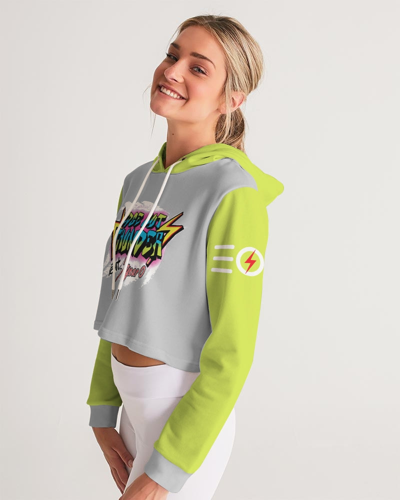 FRESH THUNDER - Women's Cropped Hoodie