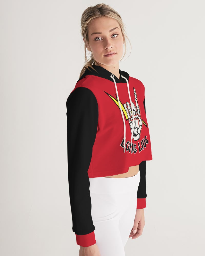 LONG LIVE THE THUNDER - Women's Cropped Hoodie