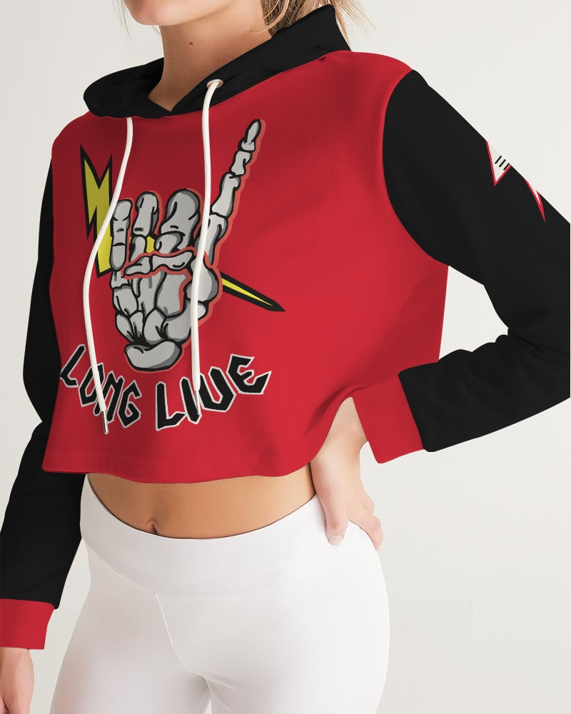 LONG LIVE THE THUNDER - Women's Cropped Hoodie