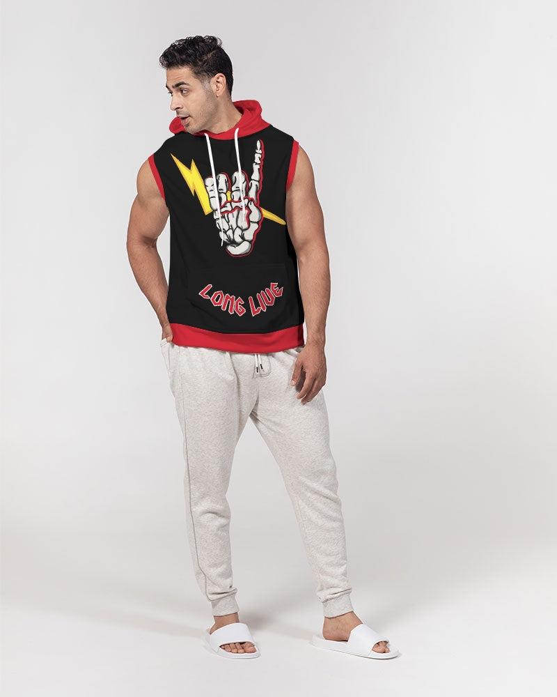 LONG LIVE THE THUNDER - Men's Premium Sleeveless Hoodie