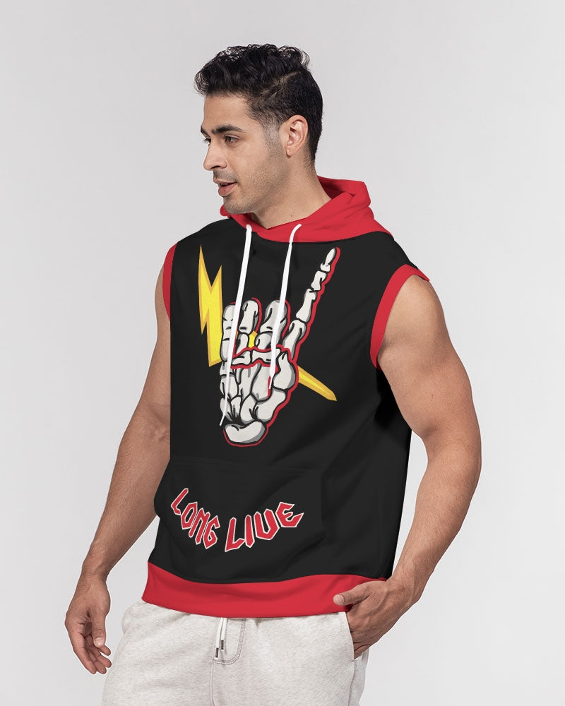 LONG LIVE THE THUNDER - Men's Premium Sleeveless Hoodie