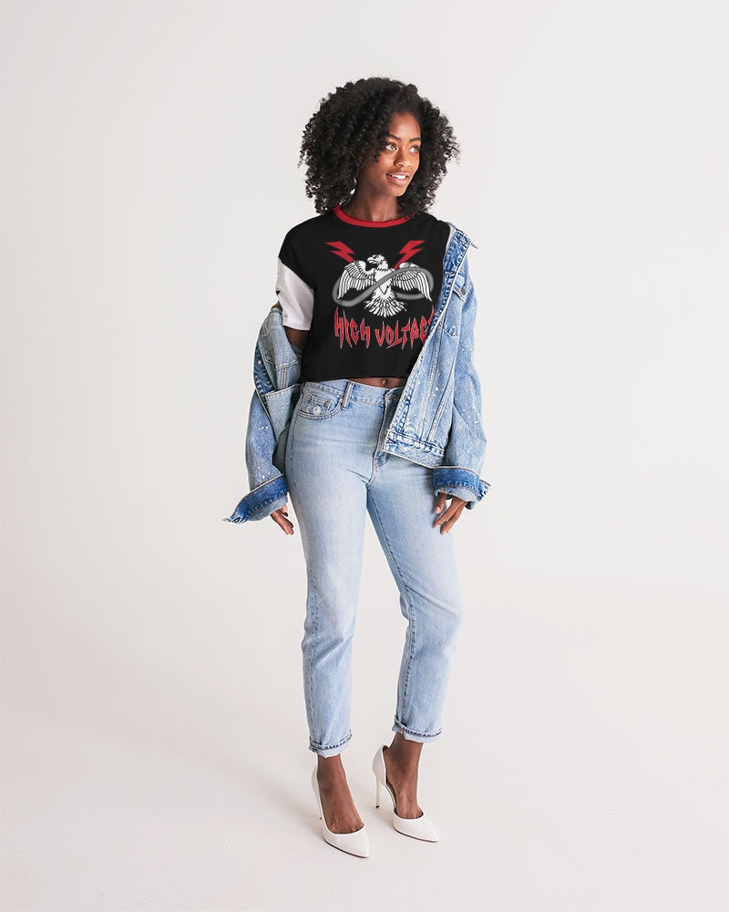 THUNDERBIRD - Women's Premium Cropped Tee