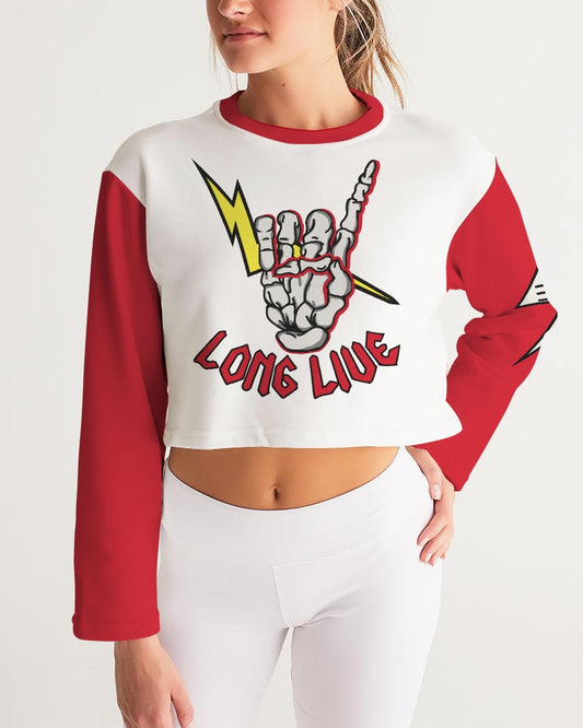 LONG LIVE THE THUNDER - Women's Cropped Sweatshirt